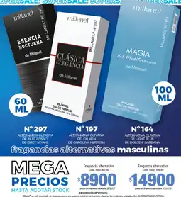Millanel Cosmética Millanel fragancias alternativas masculinas oferta