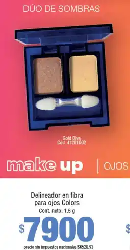 Millanel Cosmética Make up delineador en fibra para ojos colors oferta