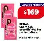 Supermayorista Vital Sedal - shampoo/acondicionador sachet oferta