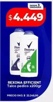 Supermayorista Vital Rexona - talco pedico oferta