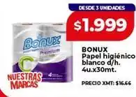 Supermayorista Vital Bonux - papel higi3enico blanco d/h oferta