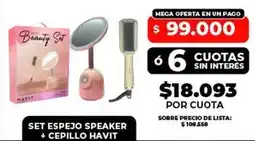 Supermayorista Vital 66 - set espejo speaker + cepillo oferta