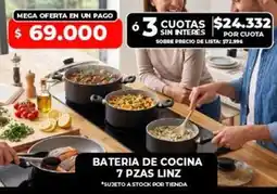 Supermayorista Vital Bateria de cocina 7 pzas oferta
