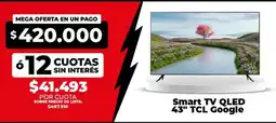 Supermayorista Vital Tcl - smart tv qled 43 google oferta