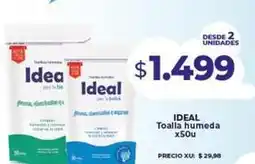Supermayorista Vital Ideal - toalla humeda x50u oferta