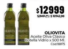 Diarco Oliovita - aceite oliva clásico botella vidrio x 500 ml. cód:18875 oferta