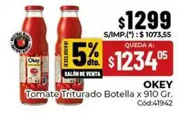 Diarco Okey - tomate triturado botella oferta