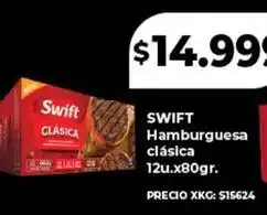 Supermayorista Vital Swift - hamburguesa clásica 12u.x80gr oferta