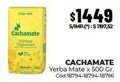 Diarco Cachamate - yerba mate x 500 gr. cód:18794-18794-18796 oferta
