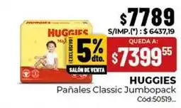 Diarco Huggies - pañales classic jumbopack cód:50519 oferta