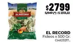 Diarco Fideos x 500 gr. cód:23217 oferta