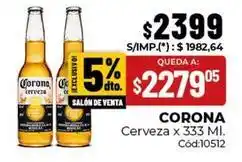 Diarco Corona - cerveza x 333 ml oferta