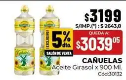 Diarco Cañuelas - aceite girasol x 900 ml. cód:30132 oferta