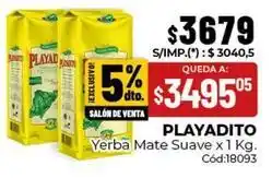 Diarco Playadito - yerba mate suave x 1 kg. cód:18093 oferta