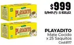 Diarco Playadito - mate cocido x 25 saquitos cód:8117 oferta
