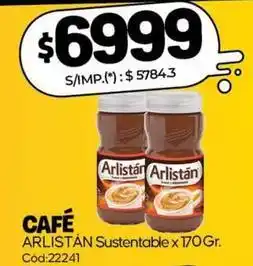 Diarco Arlistán - café arlistán sustainable x 170 gr. cód:22241 oferta