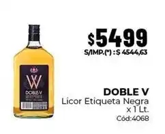 Diarco Doble v - licor etiqueta negra x 1 lt. cód:4068 oferta