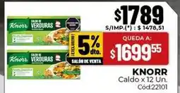 Diarco Knorr - caldo x 12 un. cód:22101 oferta