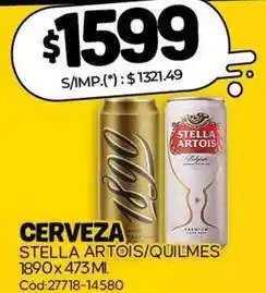 Diarco 1890 - cerveza x 473 ml cód:27718-14580 oferta