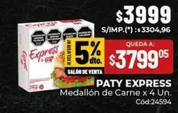 Diarco Express - medallón de carne x 4 un oferta