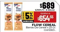 Diarco Flow - cereal barras de cereal x 23 gr. cód:12823 oferta