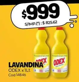 Odex - lavandina odex x 1lt cód:14846