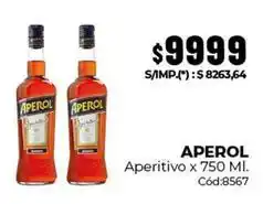 Diarco Aperol - aperitivo x 750 ml. cód:8567 oferta