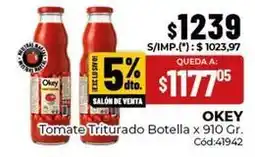 Diarco Okey - tomate triturado botella x 910 gr. cód:41942 oferta