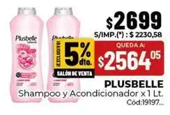 Diarco Plusbelle - shampoo y acondicionador x 1 lt oferta
