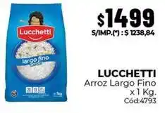 Diarco Lucchetti - arroz largo fino x1 kg oferta