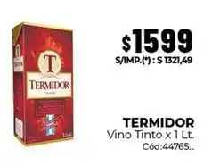 Diarco Termidor - vino tinto x 1 lt. cód:44765 oferta
