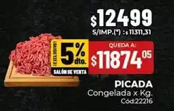 Diarco Picada congelada x kg. cód:22216 oferta