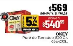 Diarco Okey - puré de tomate oferta