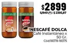 Diarco Nescafé - nescafé dolca café instantáneo x 50 gr. cód:18378-18375 oferta
