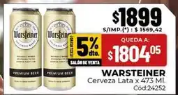 Diarco Warsteiner - cerveza lata x 473 ml. c ext{ó}d:24252 oferta