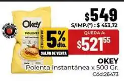Diarco Okey - polenta instant	ilde{a}nea x 500 gr. c	ilde{a}d:26473 oferta
