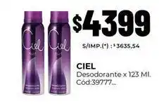Diarco Ciel - desodorante x 123 ml. cód:39777 oferta