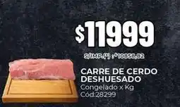 Diarco Carre de cerdo deshuesado cód:28299 oferta