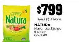 Diarco Natura - mayonesa sachet x 125 gr. cód:1310 oferta