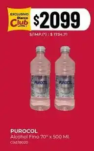 Diarco Purocol - alcohol fino 70° x 500 ml. cód:18020 oferta
