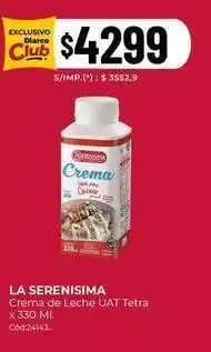 Diarco Crema de leche uat tetra x 330 ml cód:24143 oferta