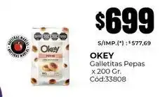 Diarco Okey - galletitas pepas c / 200 gr. c 33808 oferta