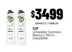 Diarco Cif - limpiador cremoso blanco x 750 gr. cód:25908 oferta