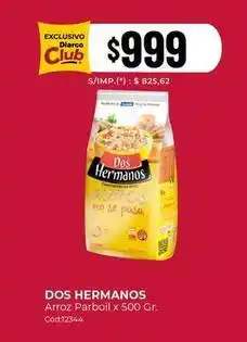 Diarco Dos hermanos - arroz parboll x 500 gr. cód:12344 oferta