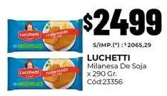 Diarco Lucchetti - milanesa de soja x 290 gr. cód:23356 oferta