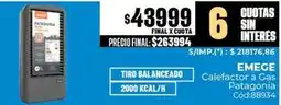 Diarco Calefactor a gas patagonia oferta