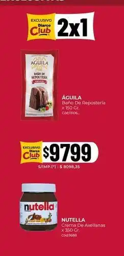 Diarco Baño de repostería oferta