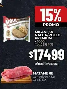 Diarco Premium - milanesa nalga/pollo premium cód:28534-35 oferta