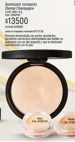 Millanel Cosmética Eternal champagne iluminador compacto oferta