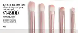 Millanel Cosmética Set de 5 brochas Pink oferta